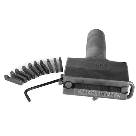 C.H. Hanson Type Holder, 12 In Character Height, 4 Character Capacity, Alloy SteelHiShock, 27612 27612